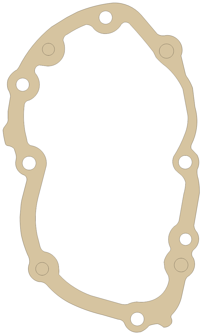 Triumph 600 Ingnition Cover gasket outline
