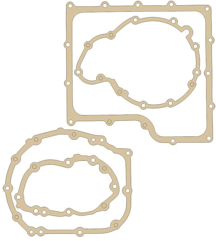 Triumph 600 600 Set gasket outline