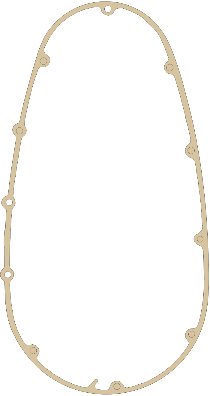 Triumph T100 Primary Gasket gasket outline