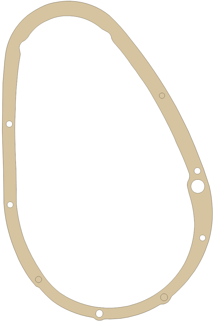 Triumph Primary Cover gasket outline, OEM 71-1463, D material