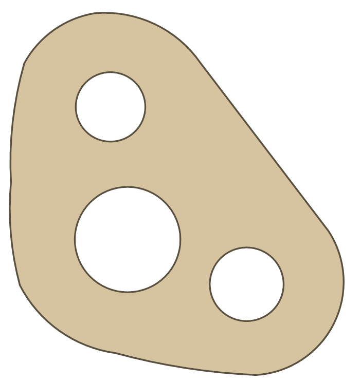 Triumph Oil Pan gasket outline, OEM 60-3754, A material