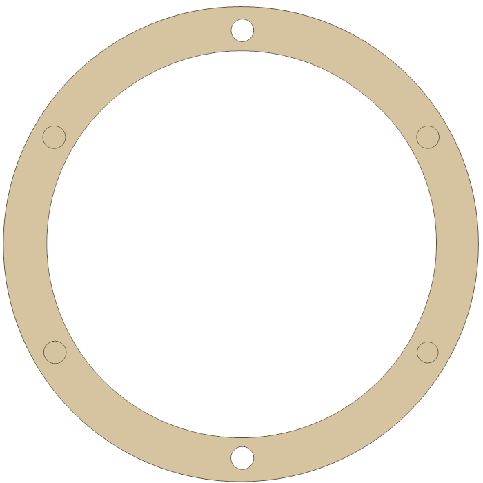 Triumph 650cc 12 gasket outline