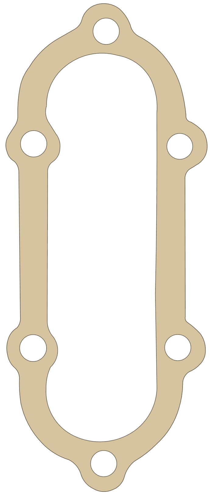 Triumph 750cc Valve Cover gasket outline