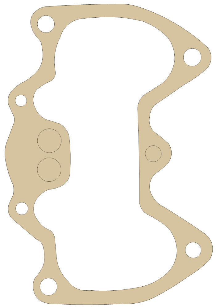 Triumph 750cc Rocker Box gasket outline