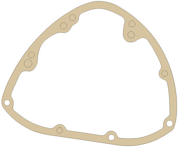 Triumph T140 Timing Cover gasket outline