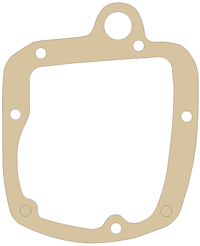 Triumph TR7 Inner Gear Box gasket outline