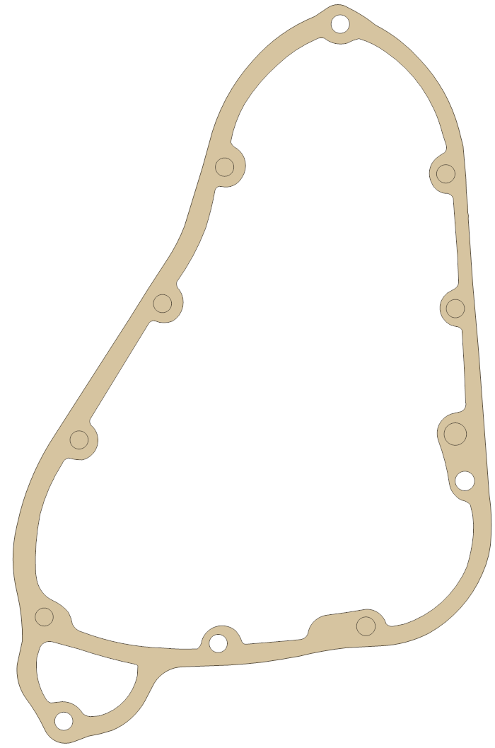 Triumph Pre Unit Timing Cover gasket outline