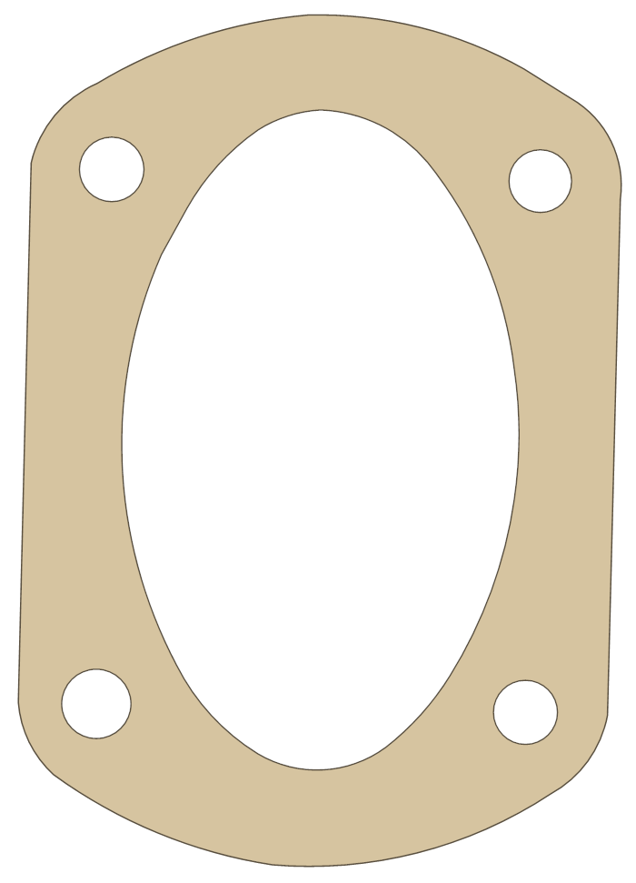 Triumph Pre Unit Tri Sump gasket outline