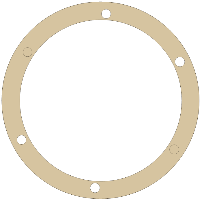 Triumph Clutch Cover Plate gasket outline, OEM 70-3789, A material