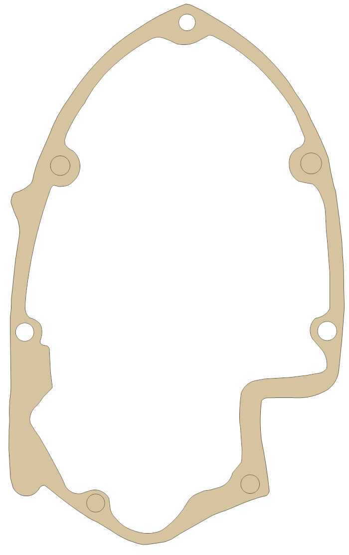 Triumph T120 Outer Gear Box gasket outline