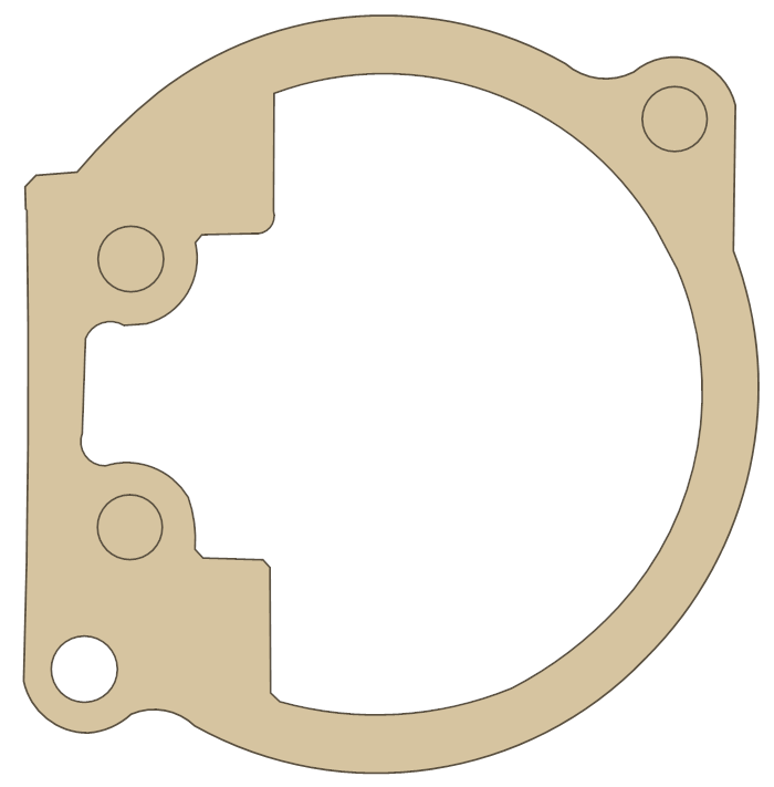 Triumph Float Bowl gasket outline, OEM 622-073, B material