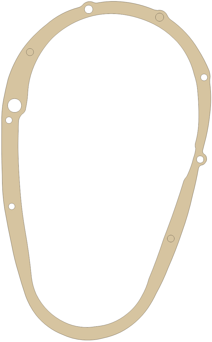 Triumph 750cc Primary Cover gasket outline