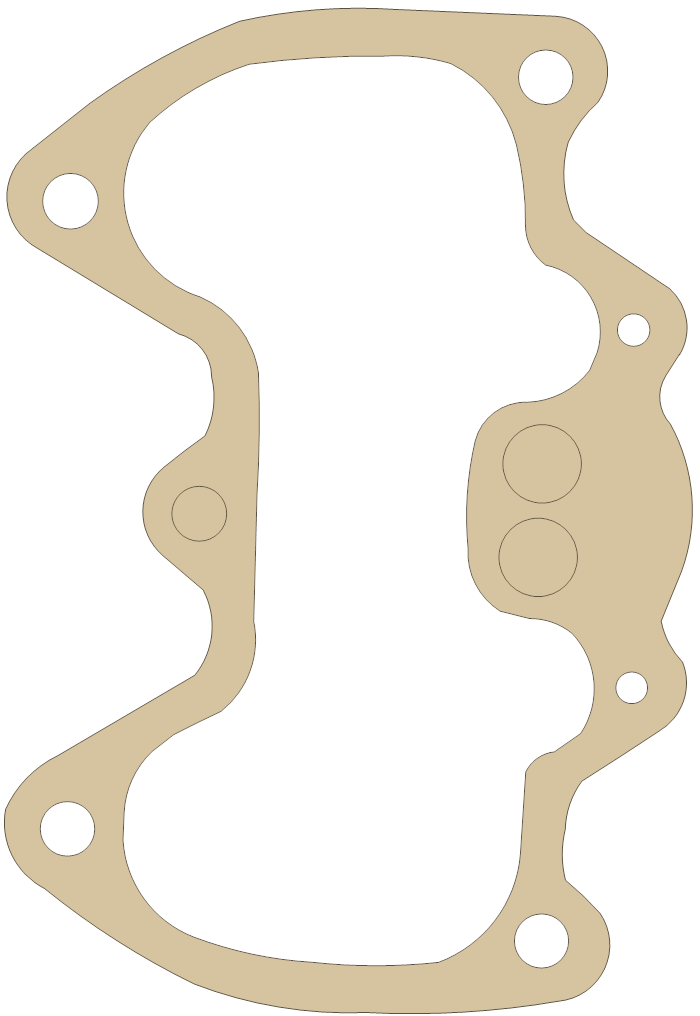 Triumph 650cc 16 gasket outline
