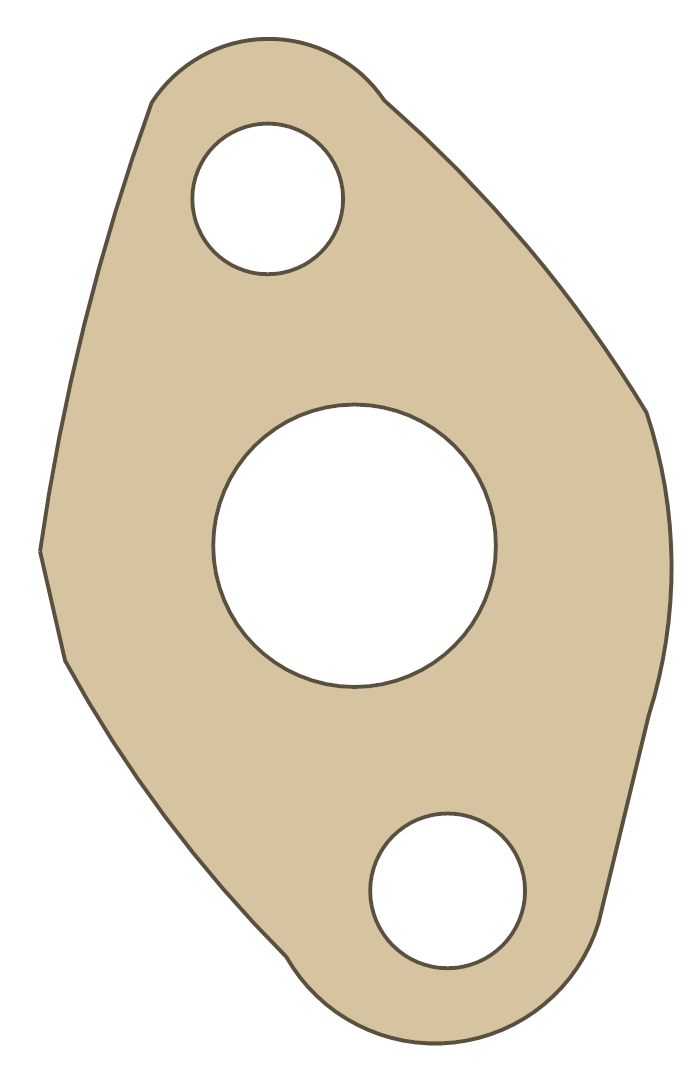 Yamaha SRV Gasket gasket outline