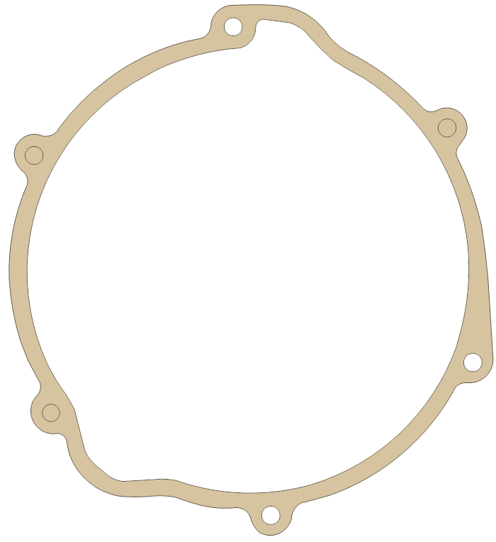 Husqvarna 570 Clutch Cover gasket outline