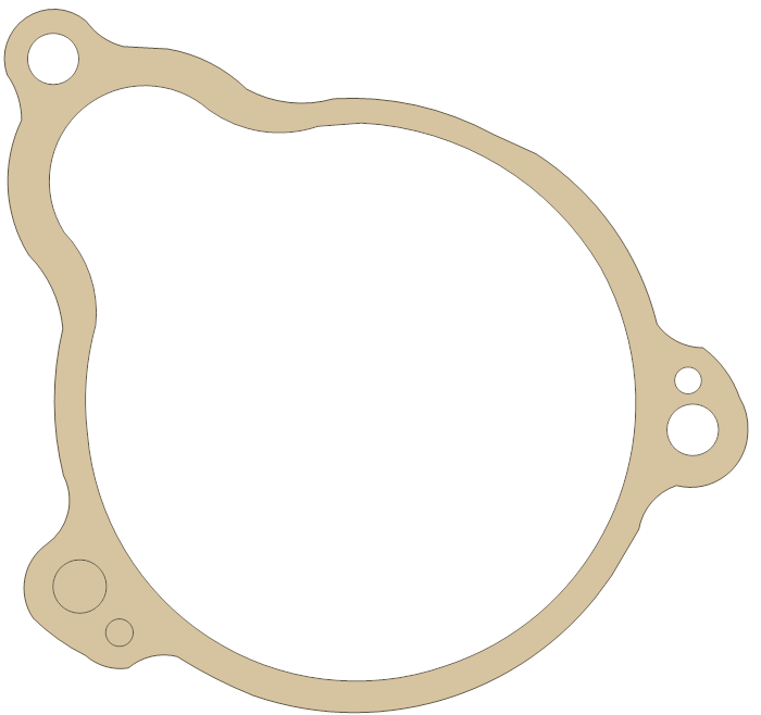 Harley Davidson BIG TWINS Starter Housing gasket outline