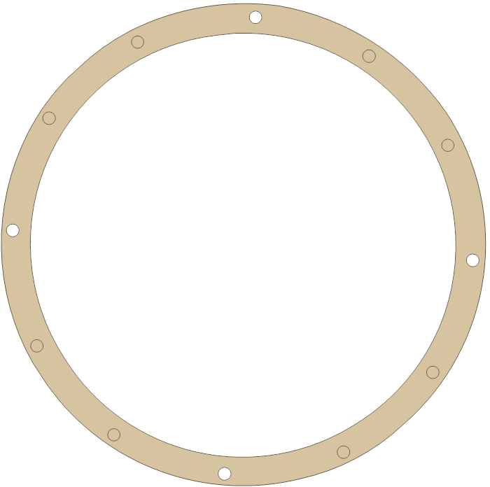 Harley Davidson Clutch Cover gasket outline, OEM 37762-52, A material