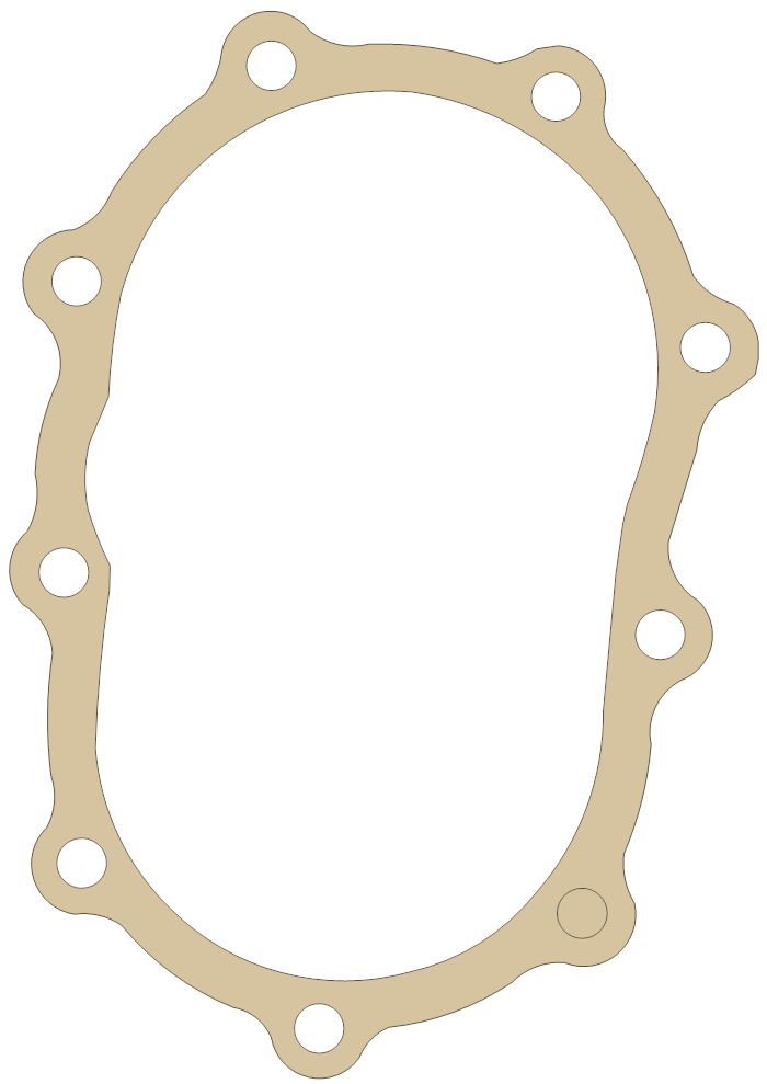 Harley Davidson Starter Cover gasket outline, OEM 33295-36, A material
