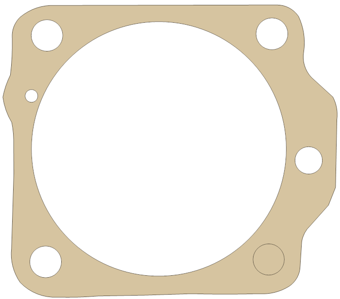 Harley Davidson Fr, Cylinder Base gasket outline, OEM 16776-48, B material