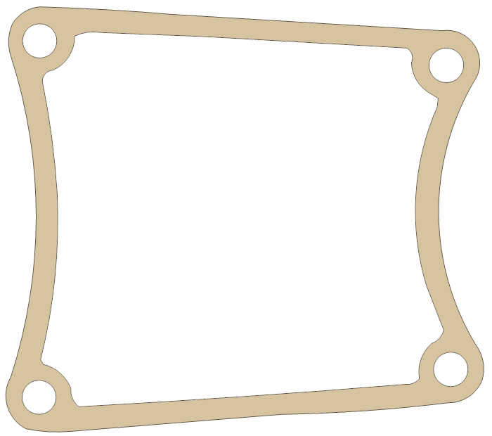 Harley Davidson Inspection Cover gasket outline, OEM 34906-79, A material