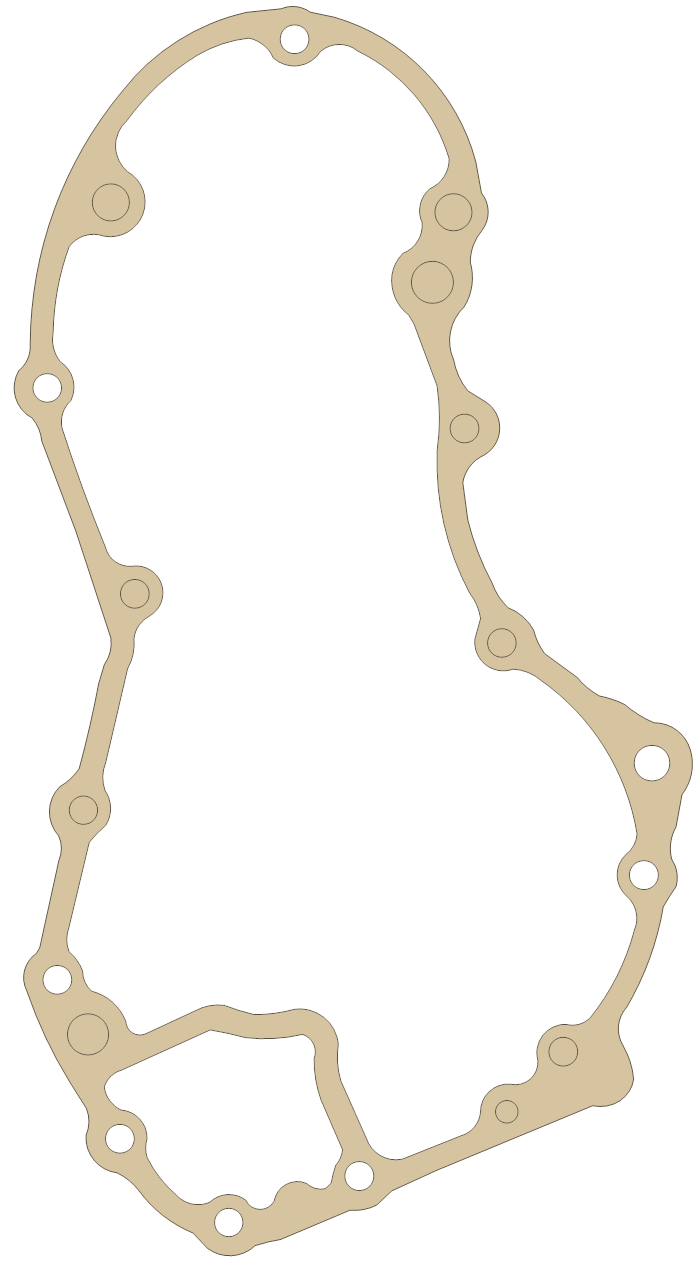 Harley Davidson Shovelhead 1 gasket outline