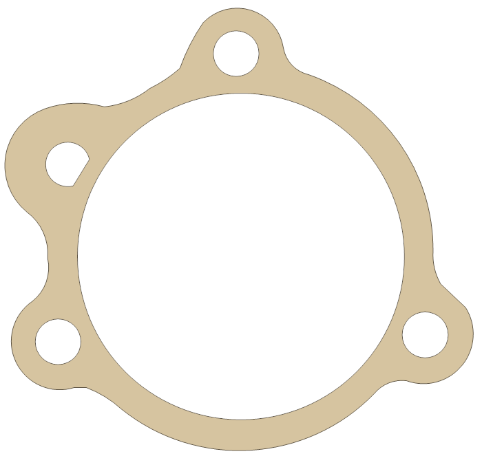 Harley Davidson Shovelhead 19 gasket outline