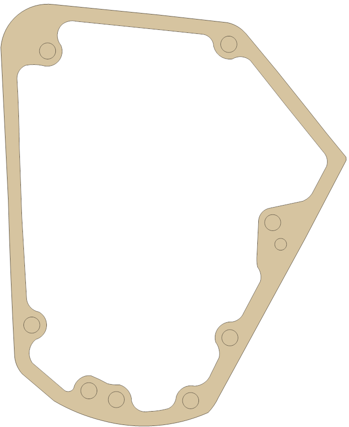 Harley Davidson Evo 1 gasket outline