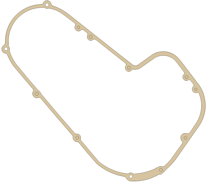 Harley Davidson FLT/FXR Primary Cover gasket outline