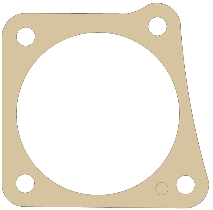 Harley Davidson BIG TWINS Tappet Block Rear gasket outline