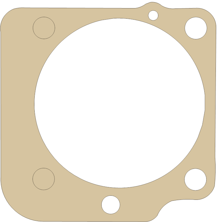 Harley Davidson Panhead 8 gasket outline