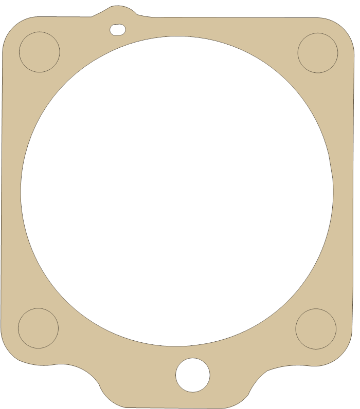 Harley Davidson Panhead 9 gasket outline