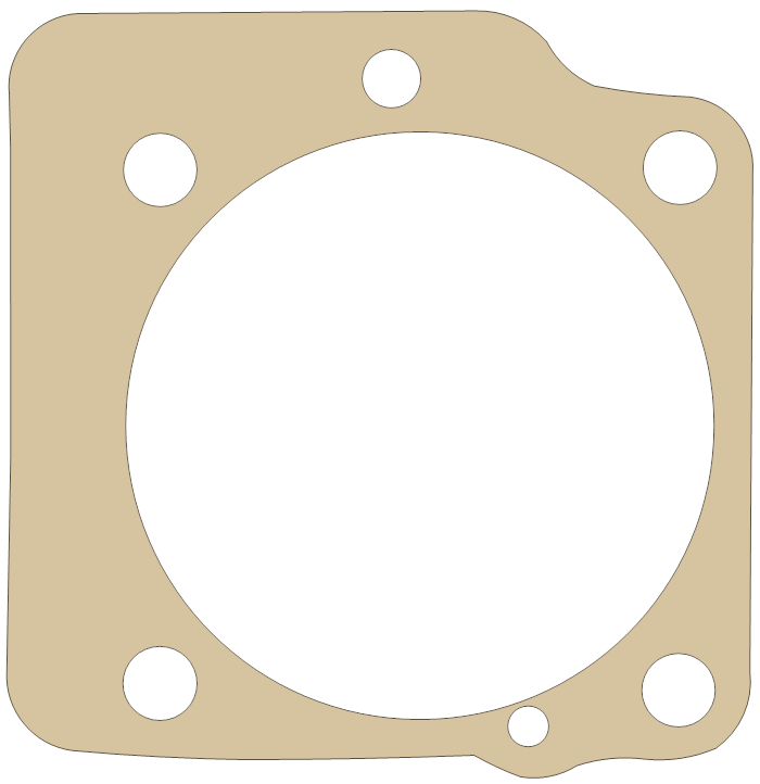 Harley Davidson Pan/Shovel Rear Cylinder Base gasket outline