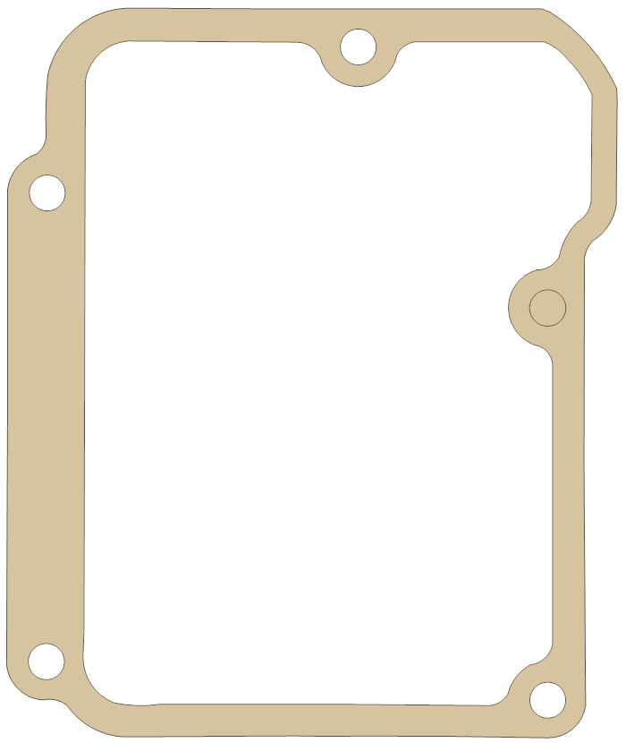 Harley Davidson Gasket gasket outline, OEM 34904-86D, B material