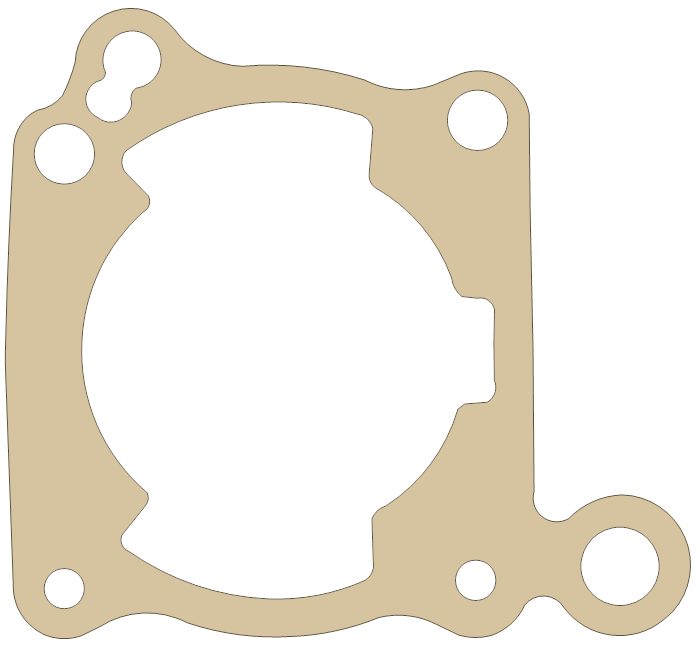 Cagiva Base gasket outline, OEM Base, A material