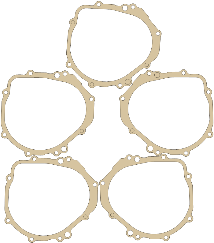-American Suzuki GSX-R1000 Clutch Cover SET gasket outline