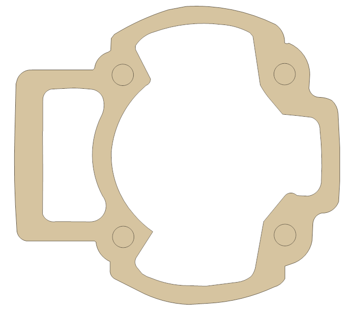 Cobra 50 Base Gasket gasket outline