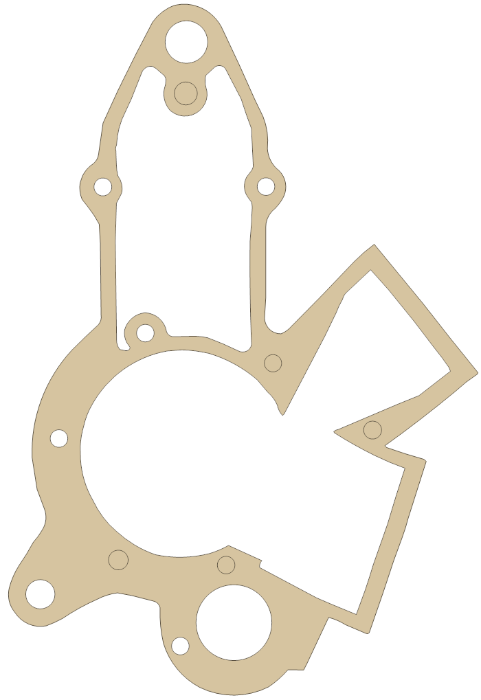 Cobra 50 Crankcase Cover Gasket gasket outline