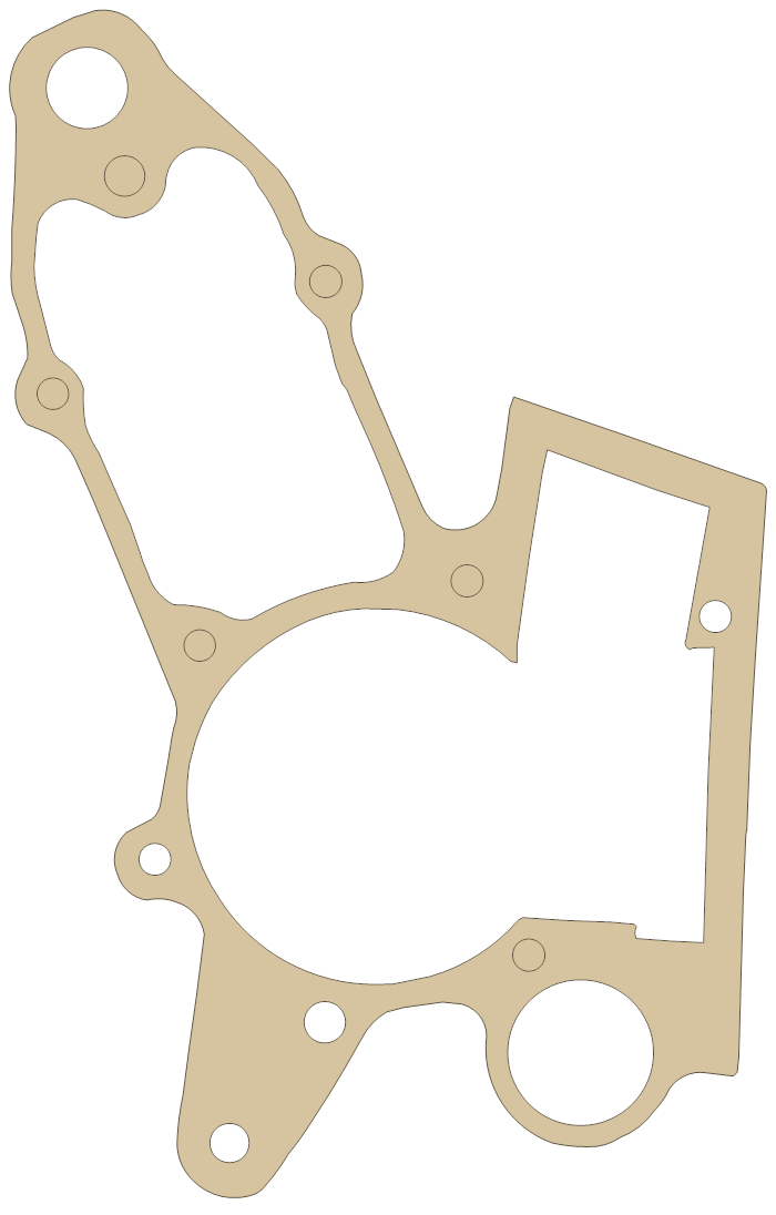 Cobra King Crankcase gasket outline