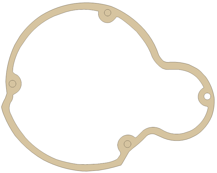 Cobra CM50 Ignition Cover gasket outline