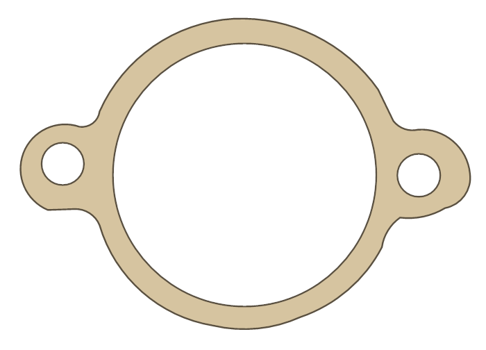 Cobra King Top Carb gasket outline