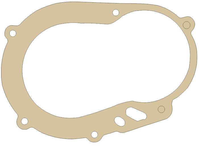 Cobra PW3 Clutch Cover gasket outline