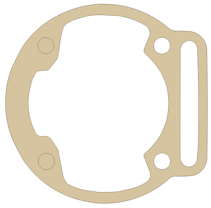Cobra Base Gasket gasket outline, OEM ZCMOTE10, A material