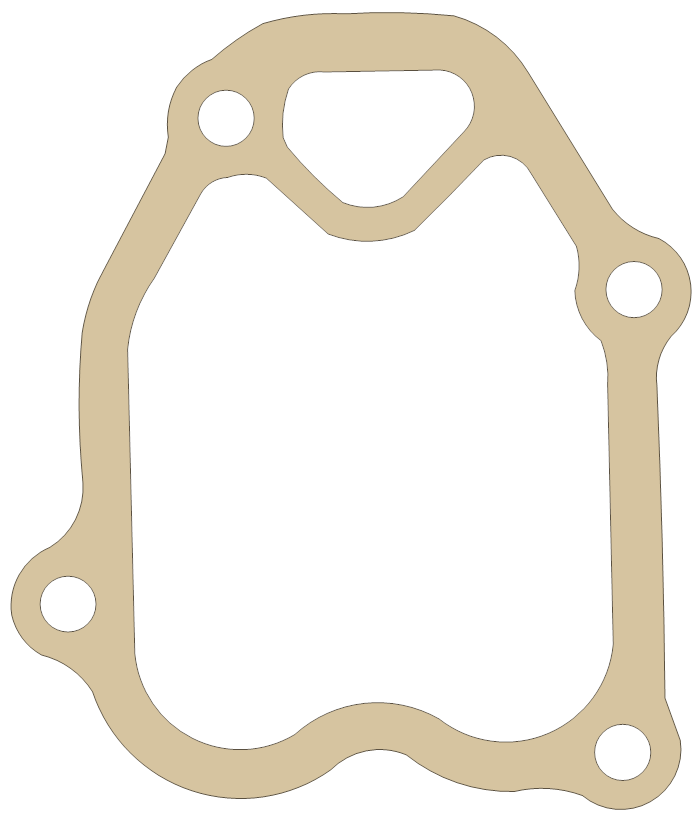 Yamaha Head Cover gasket outline, OEM JN3-11193-00-00, A material
