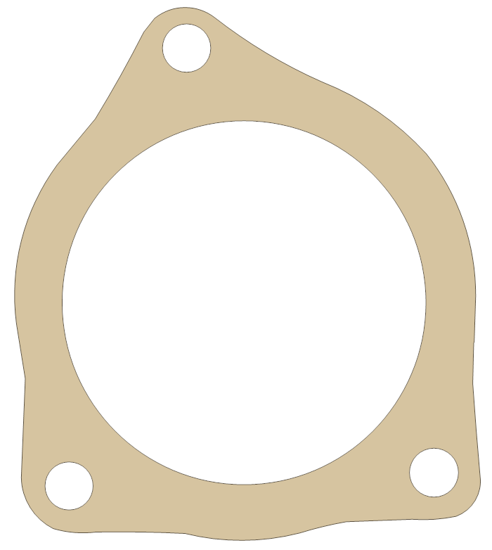 Norton Blanking Plate gasket outline, OEM 06-1532, D material