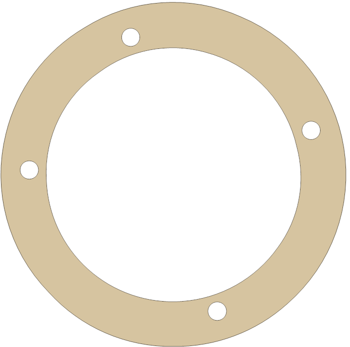 Norton Crankcase gasket outline, OEM 06-4689, A material
