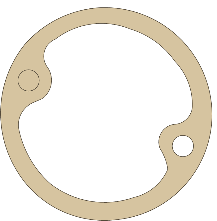 Norton Commando Inspection Cad gasket outline