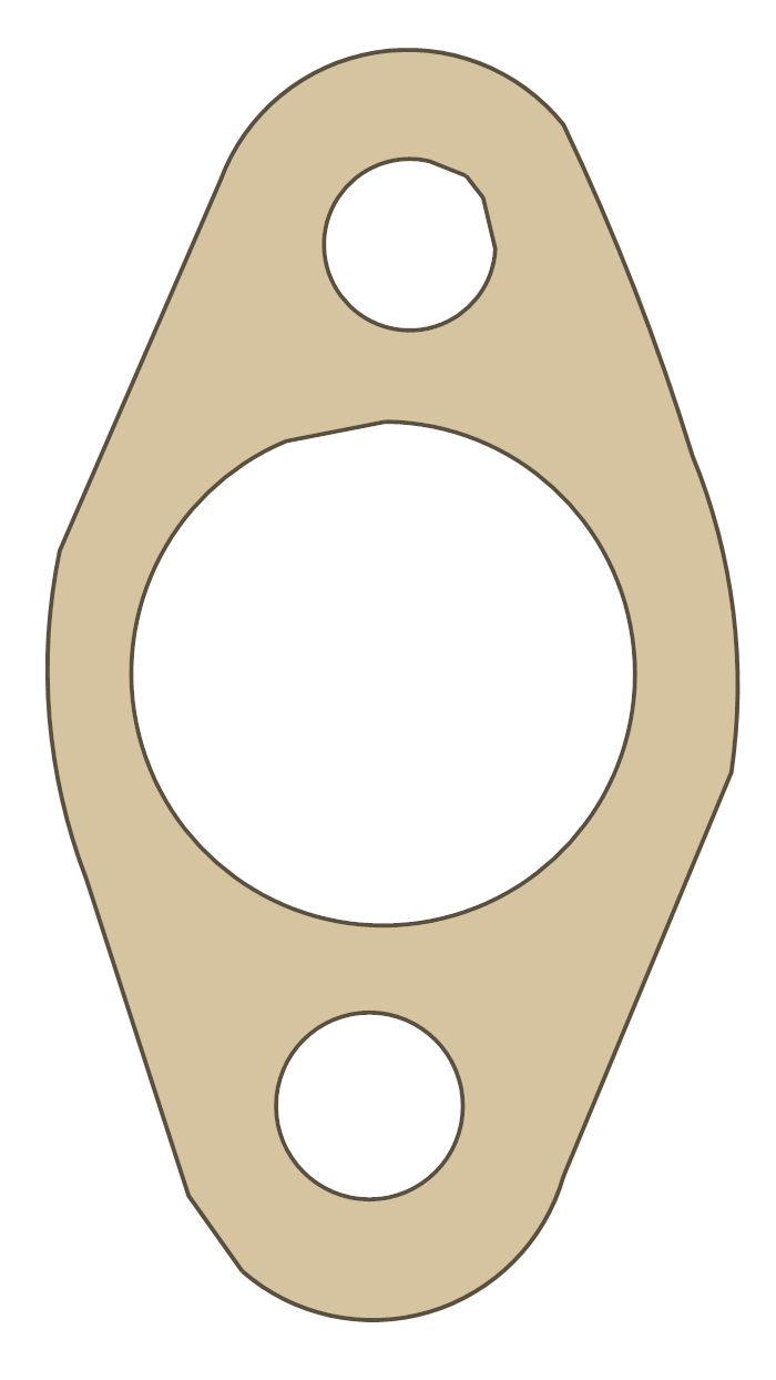 Norton Tacho gasket outline, OEM 06-3056, A material