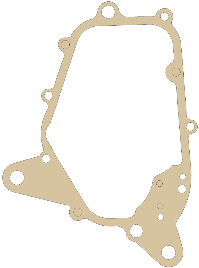 Dinli Cover gasket outline, OEM E060046, A material