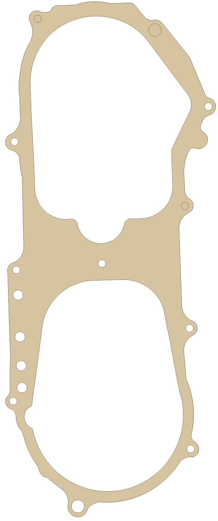 Dinli 80 2-Stroke Gasket gasket outline