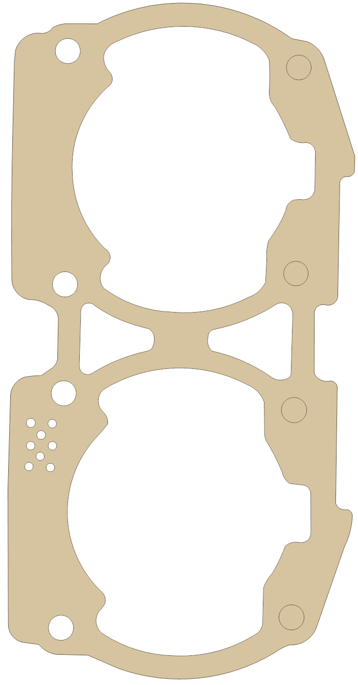 Sea-Doo XP650 1 gasket outline